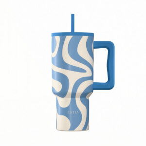 ΘΕΡΜΟΣ STRAW TUMPLER SAVE THE AEGEAN - 900 ML - OCEAN WAVES